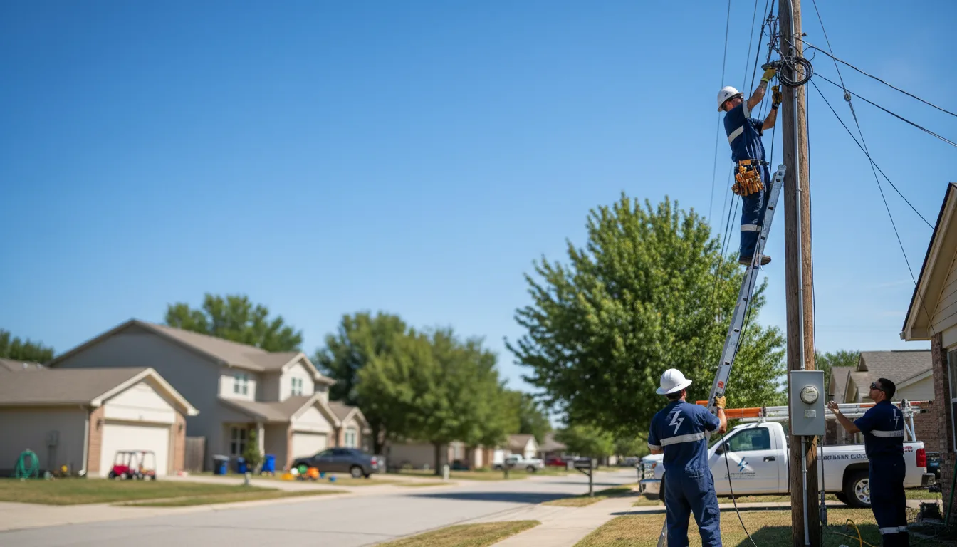 Residential electrician providing installation services in Farmland, IN